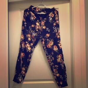 Floral, Lightweight Pants